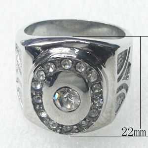 Stainless Steel Rings, 22mm, Sold by PC