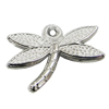 Pendant, Zinc Alloy Jewelry Findings, Dragonfly 18x15mm, Sold by Bag