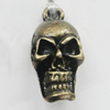 Pendant, Zinc Alloy Jewelry Findings, Skeleton 10x20mm, Sold by Bag