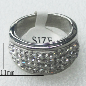 Stainless Steel Rings, 11mm, Sold by PC