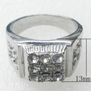 Stainless Steel Rings, 13mm, Sold by PC