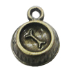 Pendant, Zinc Alloy Jewelry Findings, 11x15mm, Sold by Bag