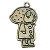 Pendant, Zinc Alloy Jewelry Findings, 18x31mm, Sold by Bag