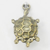 Pendant, Zinc Alloy Jewelry Findings, Tortoise 14x25mm, Sold by Bag