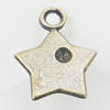 Pendant, Zinc Alloy Jewelry Findings, Star 13x16mm, Sold by Bag