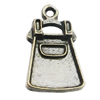 Pendant, Zinc Alloy Jewelry Findings, 11x18mm, Sold by Bag