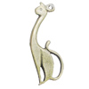 Pendant, Zinc Alloy Jewelry Findings, Animal 15x36mm, Sold by Bag