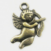 Pendant, Zinc Alloy Jewelry Findings, Angel 16x22mm, Sold by Bag