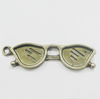 Pendant, Zinc Alloy Jewelry Findings, Glasses 32x9mm, Sold by Bag