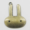Pendant, Zinc Alloy Jewelry Findings, Animal Head 23x29mm, Sold by Bag