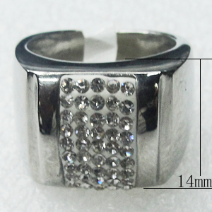 Stainless Steel Rings, 14mm, Sold by PC