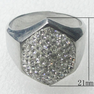 Stainless Steel Rings, 21mm, Sold by PC