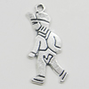 Pendant, Zinc Alloy Jewelry Findings, 10x24mm, Sold by Bag