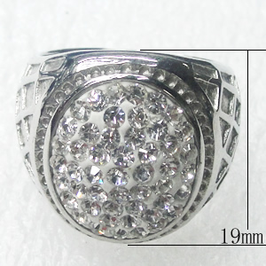 Stainless Steel Rings, 19mm, Sold by PC