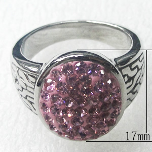 Stainless Steel Rings, 17mm, Sold by PC