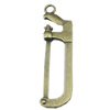 Pendant, Zinc Alloy Jewelry Findings, 16x60mm, Sold by Bag