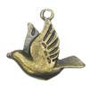 Pendant, Zinc Alloy Jewelry Findings, Bird 19x17mm, Sold by Bag