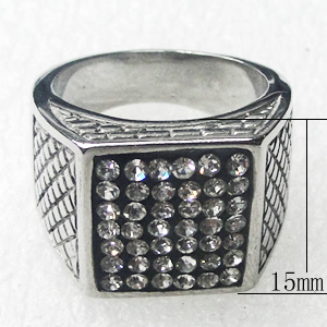 Stainless Steel Rings, 15mm, Sold by PC