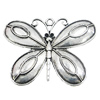 Pendant, Zinc Alloy Jewelry Findings, Butterfly 67x50mm, Sold by Bag