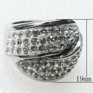Stainless Steel Rings, 19mm, Sold by PC