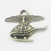 Pendant, Zinc Alloy Jewelry Findings, Plane 19x15mm, Sold by Bag