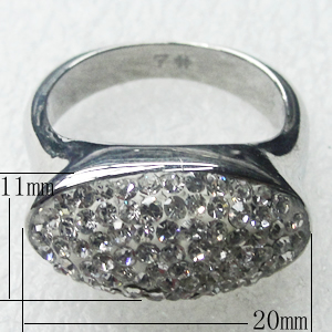 Stainless Steel Rings, 20x11mm, Sold by PC