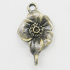 Connectors, Zinc Alloy Jewelry Findings, Flower 12x22mm, Sold by Bag