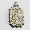 Pendant, Zinc Alloy Jewelry Findings, 21x36mm, Sold by Bag