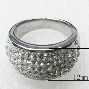 Stainless Steel Rings, 12mm, Sold by PC