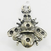 Pendant, Zinc Alloy Jewelry Findings, 19x22mm, Sold by Bag