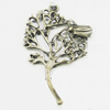 Pendant, Zinc Alloy Jewelry Findings, Tree 27x41mm, Sold by Bag