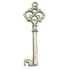 Pendant, Zinc Alloy Jewelry Findings, Key 24x78mm, Sold by Bag