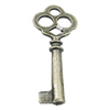 Pendant, Zinc Alloy Jewelry Findings, Key 27x65mm, Sold by Bag