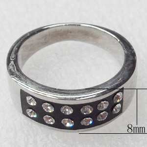 Stainless Steel Rings, 8mm, Sold by PC