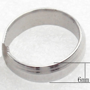 Stainless Steel Rings, 6mm, Sold by PC