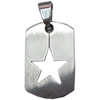 Stainless Steel Pendant, 16x32mm, Sold by bag