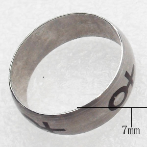 Stainless Steel Rings, 7mm, Sold by PC