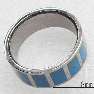 Stainless Steel Rings, 8mm, Sold by PC