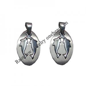 Stainless Steel Pendant, 18x33mm, Sold by bag