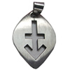 Stainless Steel Pendant, 21x36mm, Sold by bag
