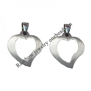 Stainless Steel Pendant, 25x31mm, Sold by bag
