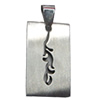 Stainless Steel Pendant, 15x32mm, Sold by bag