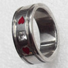 Stainless Steel Rings, 8mm, Sold by PC