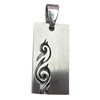 Stainless Steel Pendant, 14x35mm, Sold by bag