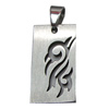 Stainless Steel Pendant, 14x32mm, Sold by bag