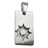 Stainless Steel Pendant, 14x32mm, Sold by bag