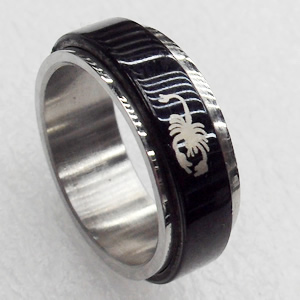 Stainless Steel Rings, 8mm, Sold by PC