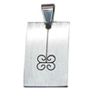 Stainless Steel Pendant, 14x32mm, Sold by bag