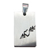 Stainless Steel Pendant, 14x32mm, Sold by bag