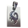 Stainless Steel Pendant, 15x32mm, Sold by bag